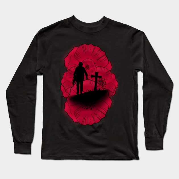 Within the Poppies Long Sleeve T-Shirt by Kreate2escape 